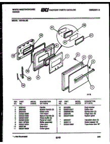 03 - Door Parts parts for Frigidaire Oven KB152LM2 from AppliancePartsPros.com