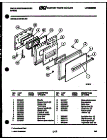 03 - Door Parts parts for Frigidaire Oven KB152LM0 from AppliancePartsPros.com