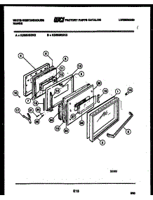 04 - Door Parts parts for Frigidaire Range KD860GDKH3 from AppliancePartsPros.com