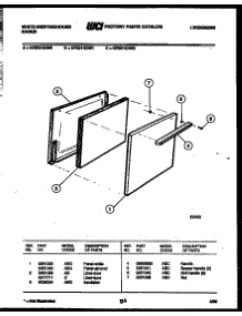 03 - Door Parts parts for Frigidaire Range KF201KDW2 from AppliancePartsPros.com