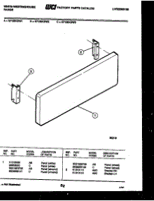 07 - Panel With Bracket parts for Frigidaire Range KF100KDW2 from AppliancePartsPros.com