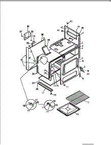 05 - Body parts for Frigidaire Range GF830HXW1 from AppliancePartsPros.com