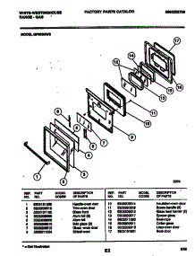 04 - Door Parts parts for Frigidaire Range GF950ND3 from AppliancePartsPros.com