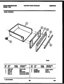 07 - Drawer Parts parts for Frigidaire Range GF950ND3 from AppliancePartsPros.com