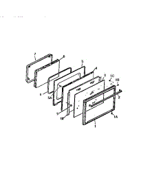 06 - Door parts for Frigidaire Range GF980HXW2 from AppliancePartsPros.com
