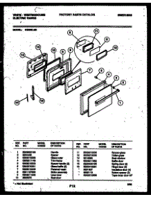 05 - Door Parts parts for Frigidaire Oven KB969LM3 from AppliancePartsPros.com
