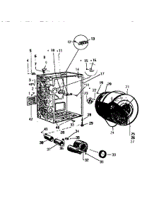 04 - Drum parts for Frigidaire Dryer DE640JDD1 from AppliancePartsPros.com