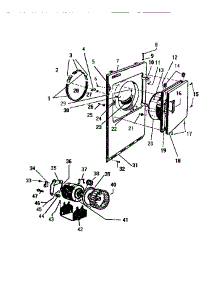 03 - Front Panel, Door & Motor parts for Frigidaire Dryer DE651EDW4 from AppliancePartsPros.com