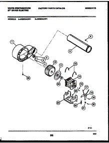 05 - Blower And Drive Parts parts for Frigidaire Dryer DE800ADW1 from AppliancePartsPros.com