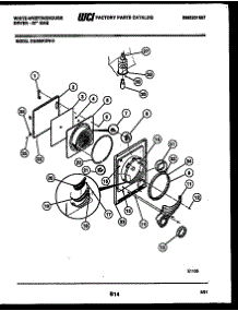 03 - Door Parts parts for Frigidaire Dryer DG250KXW3 from AppliancePartsPros.com