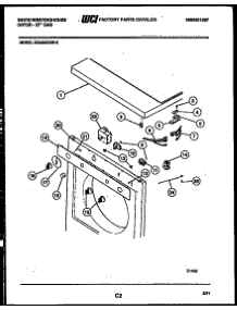 04 - Console And Control Parts parts for Frigidaire Dryer DG250KXW3 from AppliancePartsPros.com