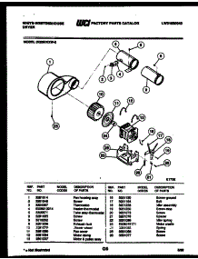 06 - Motor And Blower Parts parts for Frigidaire Dryer DG250KXD2 from AppliancePartsPros.com