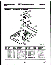 03 - Burner Box Parts parts for Frigidaire Range GF980KXD1 from AppliancePartsPros.com
