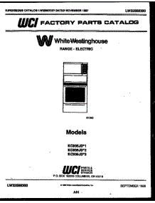 White-Westinghouse Range - Electric - Lw32088300 Cover parts for Frigidaire Range KC935JD3 from AppliancePartsPros.com