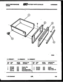 White-Westinghouse Range - Electric - Lw32088300 Drawer parts for Frigidaire Range KC935JD3 from AppliancePartsPros.com