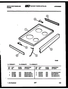 White-Westinghouse Range - Electric - Lw32088300 Cooktop parts for Frigidaire Range KC935JD3 from AppliancePartsPros.com