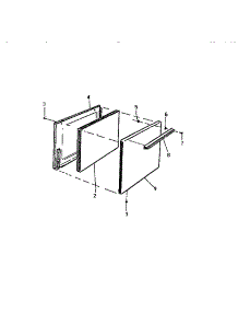 03 - Door parts for Frigidaire Range KF201HDF1 from AppliancePartsPros.com