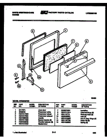 03 - Door Parts parts for Frigidaire Range KF200GDD2 from AppliancePartsPros.com