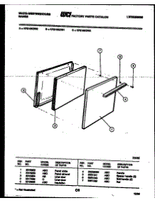 04 - Door Parts parts for Frigidaire Range KF214KDD0 from AppliancePartsPros.com