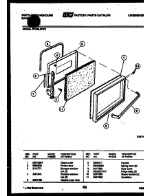 04 - Door Parts parts for Frigidaire Range KF320JDD3 from AppliancePartsPros.com