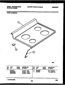 03 - Cooktop Parts parts for Frigidaire Range KF300GDW6 from AppliancePartsPros.com