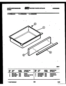 07 - Drawer Parts parts for Frigidaire Range KF330JDW2 from AppliancePartsPros.com