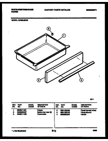 07 - Drawer Parts parts for Frigidaire Range KF320JDW5 from AppliancePartsPros.com