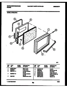 04 - Door Parts parts for Frigidaire Range KF320JDD5 from AppliancePartsPros.com
