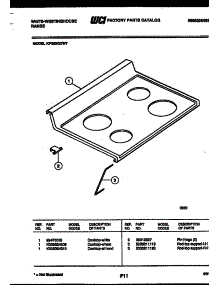 03 - Cooktop Parts parts for Frigidaire Range KF350GDH7 from AppliancePartsPros.com