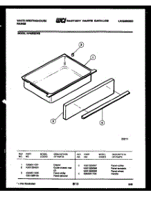 07 - Drawer Parts parts for Frigidaire Range KF400GDF5 from AppliancePartsPros.com