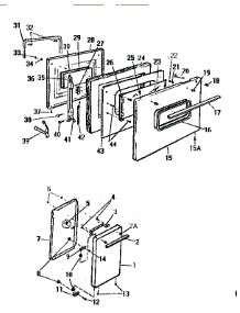 04 - Door parts for Frigidaire Range KF404GDD2 from AppliancePartsPros.com