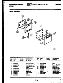 04 - Door Parts parts for Frigidaire Range KF350GDH7 from AppliancePartsPros.com