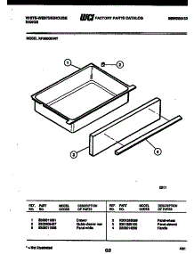 07 - Drawer Parts parts for Frigidaire Range KF350GDH7 from AppliancePartsPros.com