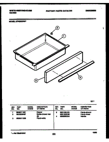 07 - Drawer Parts parts for Frigidaire Range KF400GDW7 from AppliancePartsPros.com