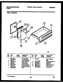 04 - Door And Drawer Parts parts for Frigidaire Range KF404GDW6 from AppliancePartsPros.com