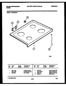 07 - Cooktop Parts parts for Frigidaire Range KF404GDW6 from AppliancePartsPros.com