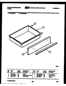 07 - Drawer Parts parts for Frigidaire Range KF320JDW1 from AppliancePartsPros.com