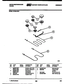 03 - Broiler Parts parts for Frigidaire Range KF330JDW4 from AppliancePartsPros.com