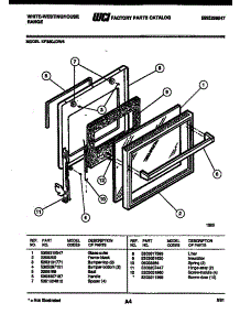 04 - Door Parts parts for Frigidaire Range KF330JDW4 from AppliancePartsPros.com