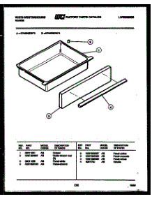 07 - Drawer Parts parts for Frigidaire Range KF440GDH3 from AppliancePartsPros.com