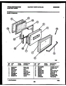 03 - Door Parts parts for Frigidaire Range KF450GDD9 from AppliancePartsPros.com