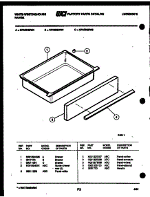 07 - Drawer Parts parts for Frigidaire Range KF450GDH5 from AppliancePartsPros.com