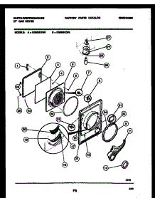 03 - Door Parts parts for Frigidaire Dryer DG800KXW6 from AppliancePartsPros.com