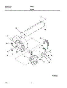 09 - Motor parts for White Westinghouse Dryer SGR341AS4 from AppliancePartsPros.com