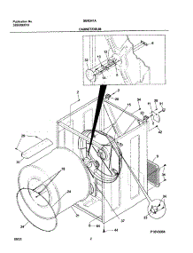 03 - Cabinet parts for White Westinghouse Dryer SGR341AS3 from AppliancePartsPros.com