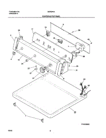 07 - Controls parts for White Westinghouse Dryer SGR341AS3 from AppliancePartsPros.com