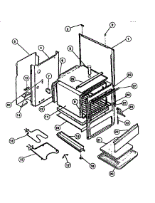 03 - Body parts for Frigidaire Range KF201HDD4 from AppliancePartsPros.com