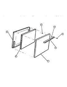 03 - Door parts for Frigidaire Range KF211KDW1 from AppliancePartsPros.com