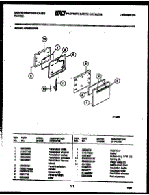 04 - Door Parts parts for Frigidaire Range KF350GDV6 from AppliancePartsPros.com