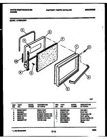 04 - Door Parts parts for Frigidaire Range KF400GDH7 from AppliancePartsPros.com